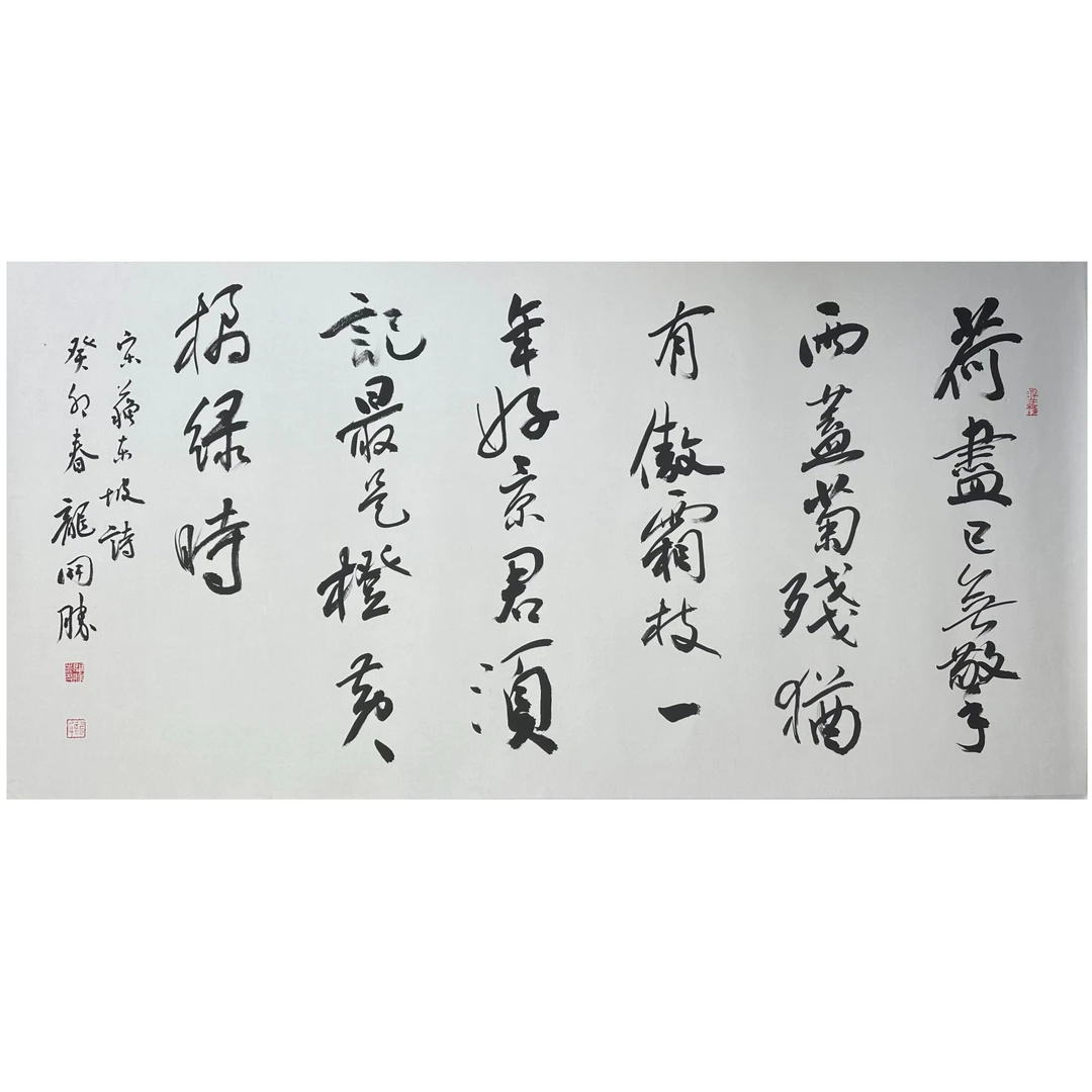 L-T-391 龙开胜 书法 69cm×138cm 托底-A