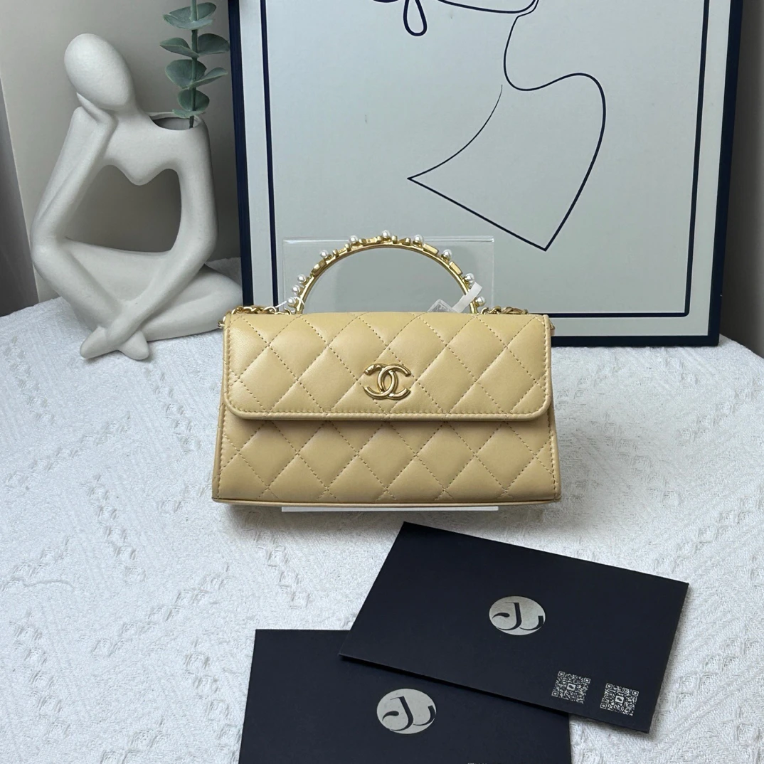 99新 Chanel/香奈儿 kelly黄色 23年 芯片款/JW8119