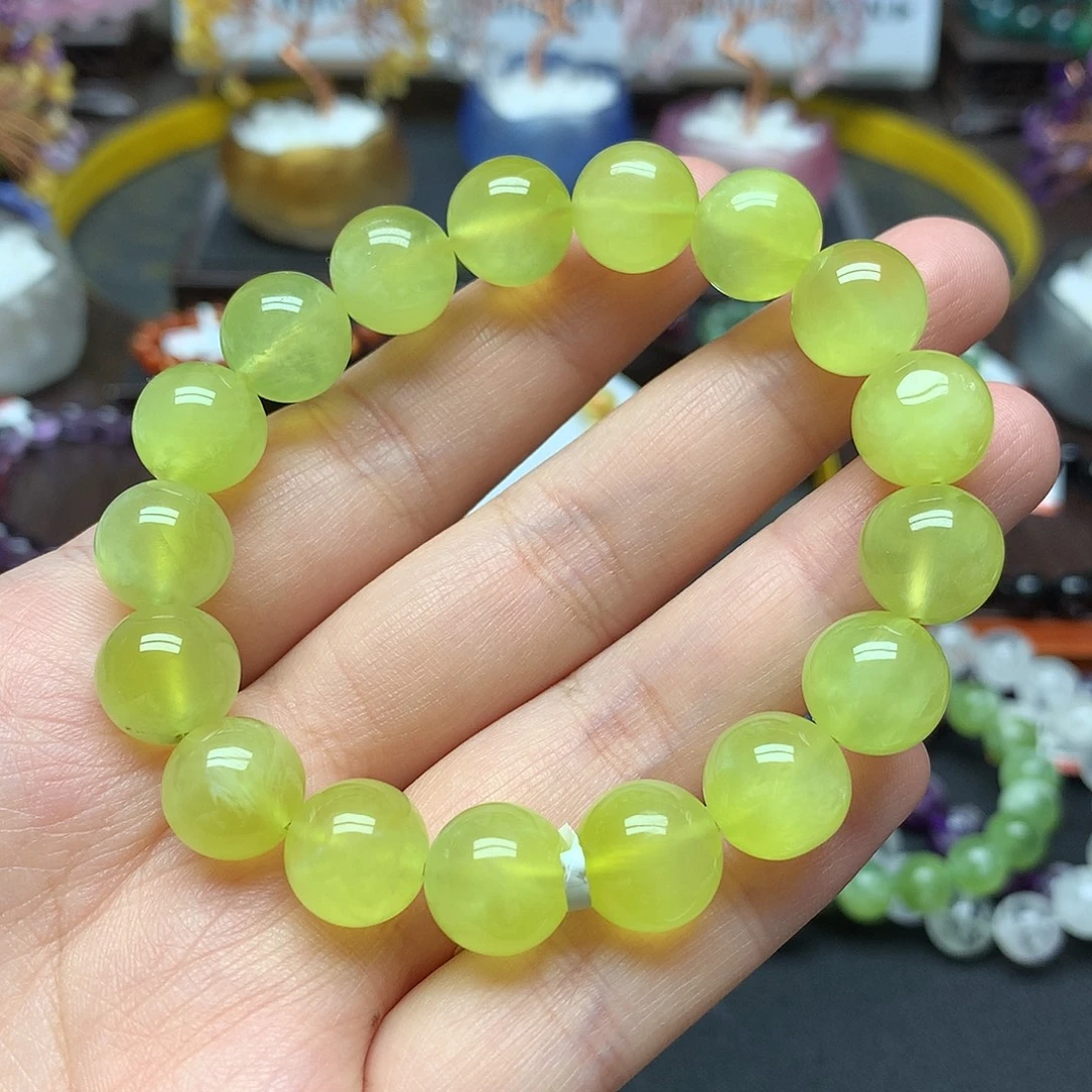 葡萄石未镶嵌手串