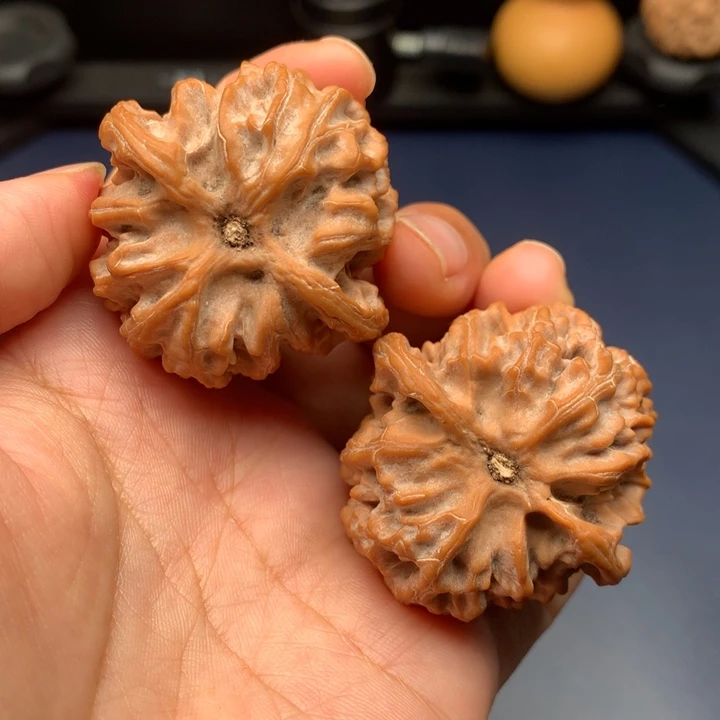 把件文玩核桃41粉皮球体苹果园全品