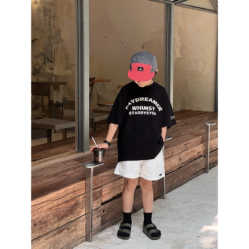 【现货】新品 略略童装儿童夏季男女童薄款圆领纯棉T恤N252TX4003