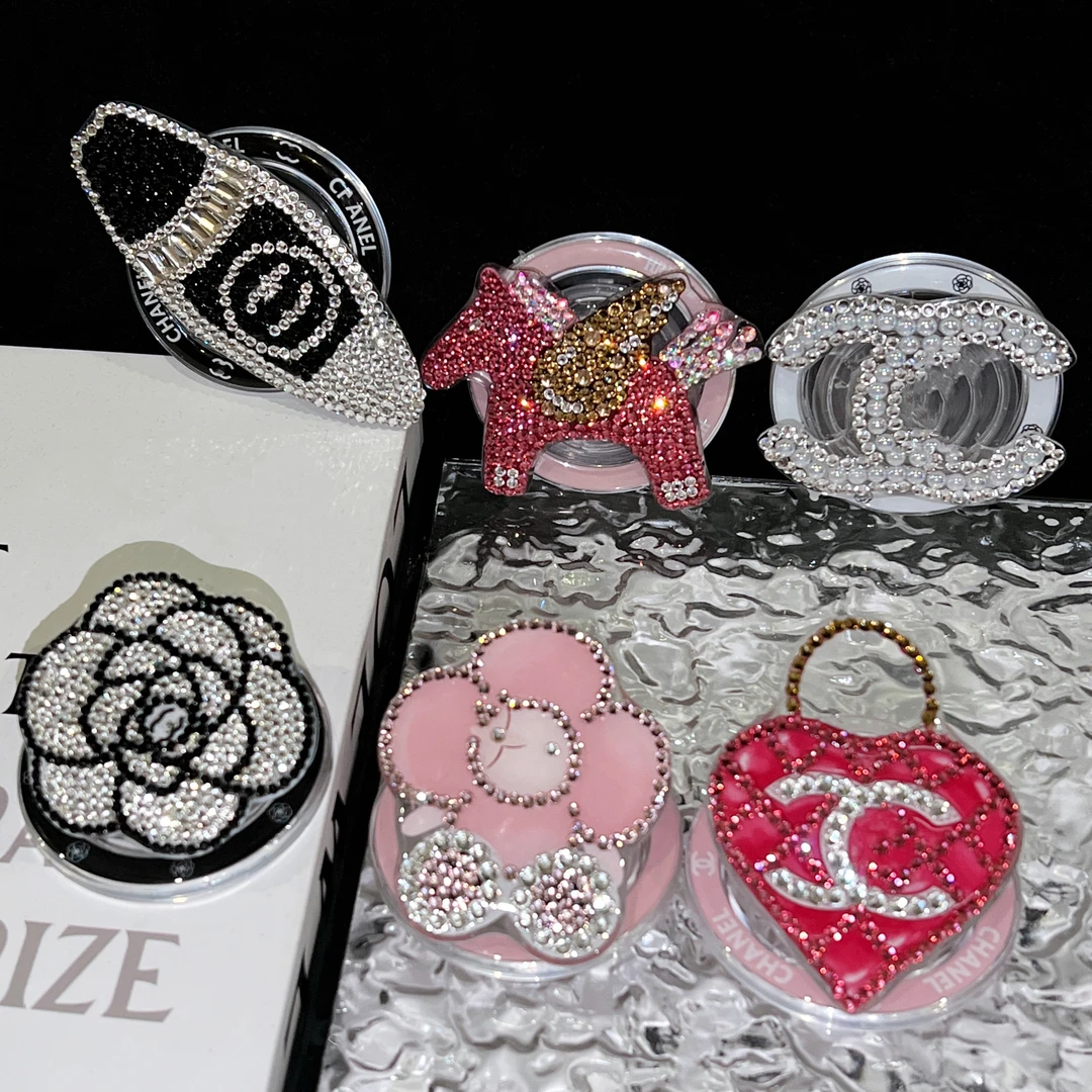 【高定-磁吸支架】轻奢满钻华子女款点钻适用苹果手机通用