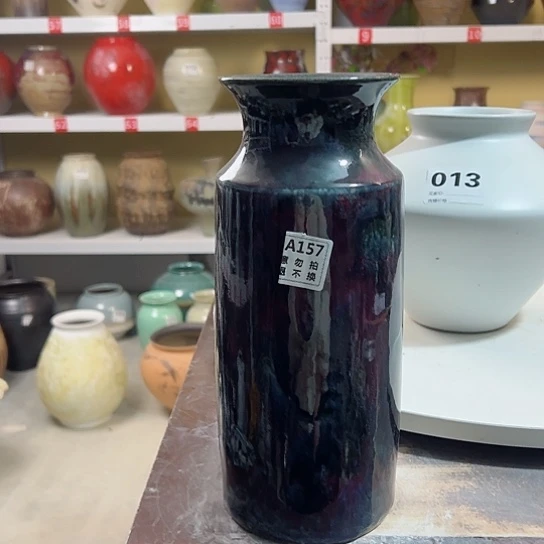 瓶陶瓷花瓶摆件摆件高28口8。157