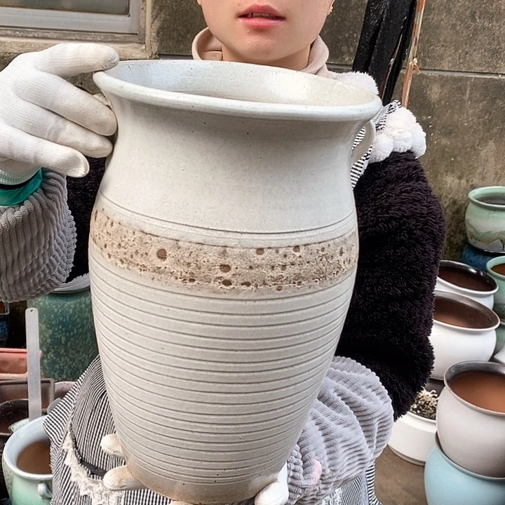 紫砂花盆正品口20高32