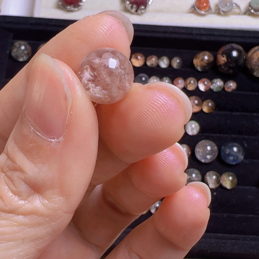 水晶手链银S800镀金镶嵌A***y