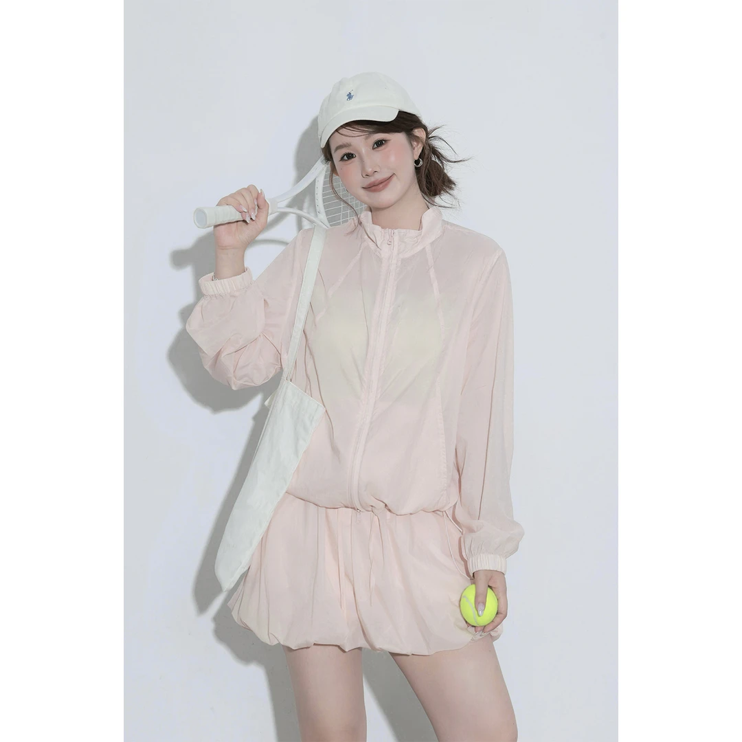 现货大婉酱微胖定制【粉红泡泡套装】简约外套+花苞半身裙套装8396D