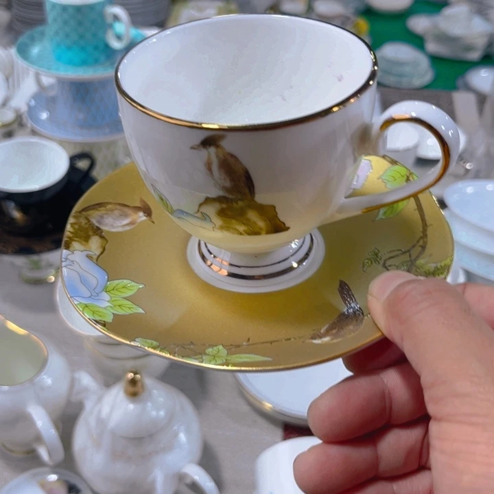 瓷片琴瑟咖啡杯一个微瑕