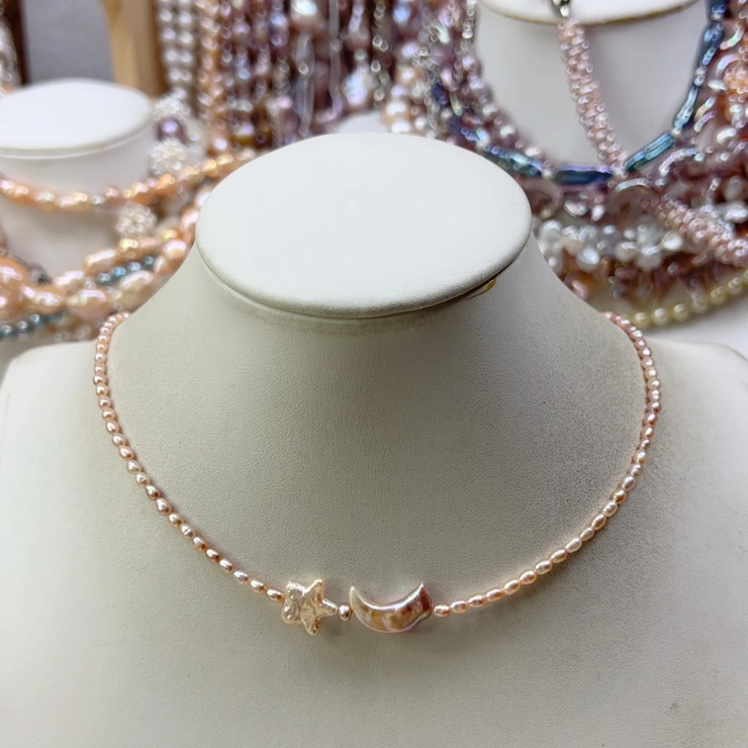 淡水珍珠合金手链