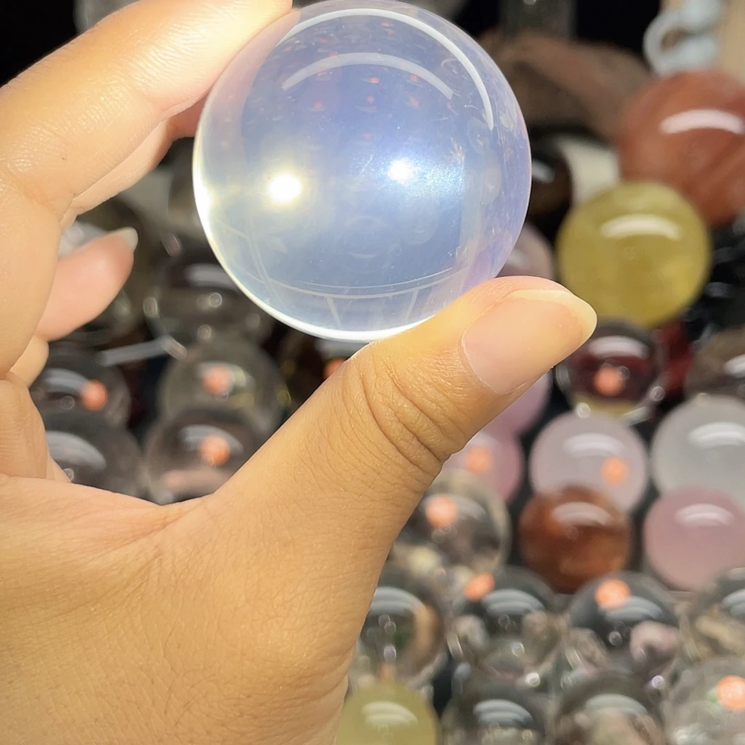 未镶嵌珠宝半成品水晶冰粉卡45金沙