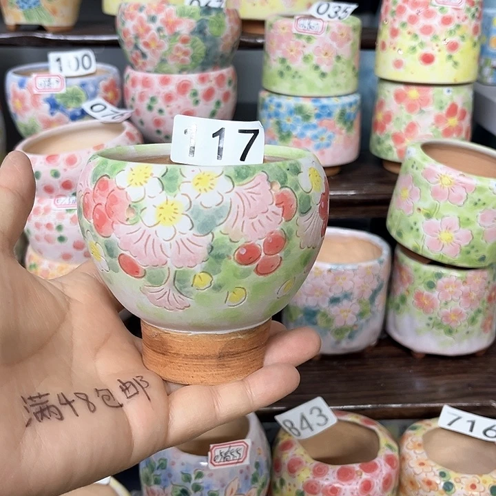 一****手工制作多肉花盆