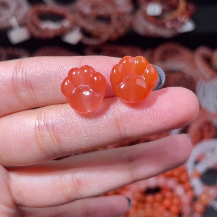 南红玛瑙未镶嵌猫爪1922