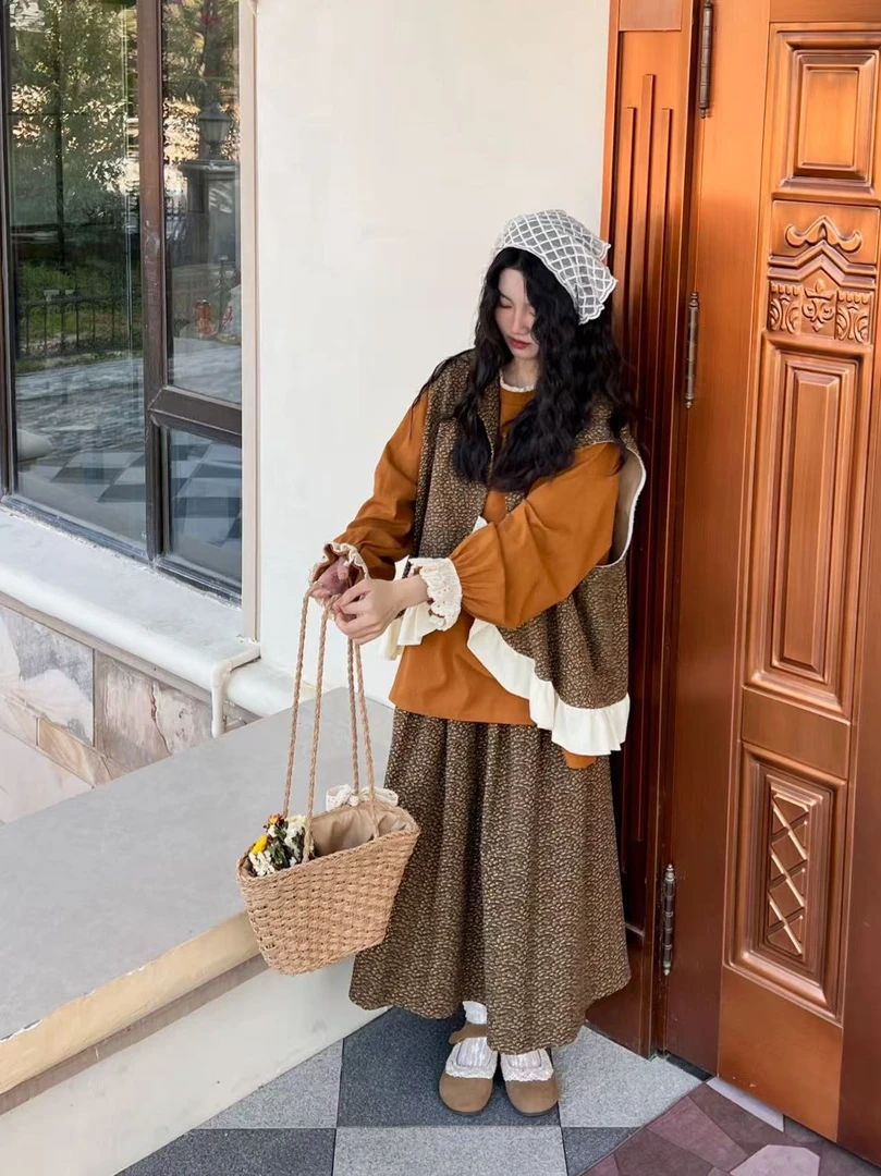 【小马达】2025年春季新款百搭个性碎花设计亲肤半身裙女88089