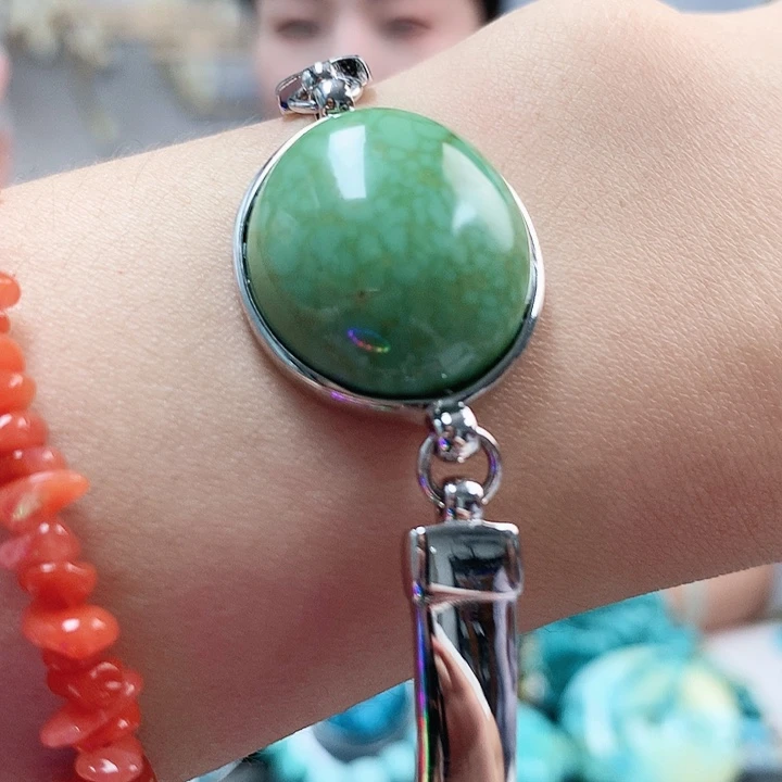 未镶嵌绿松石珠宝奇石芝****糊