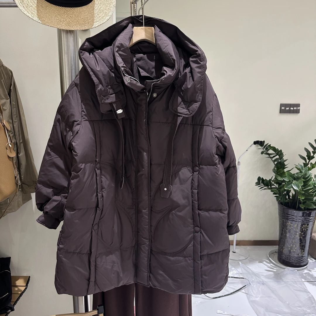 【心依阁铭品】6607中长款门店泡芙高定帽领羽绒服