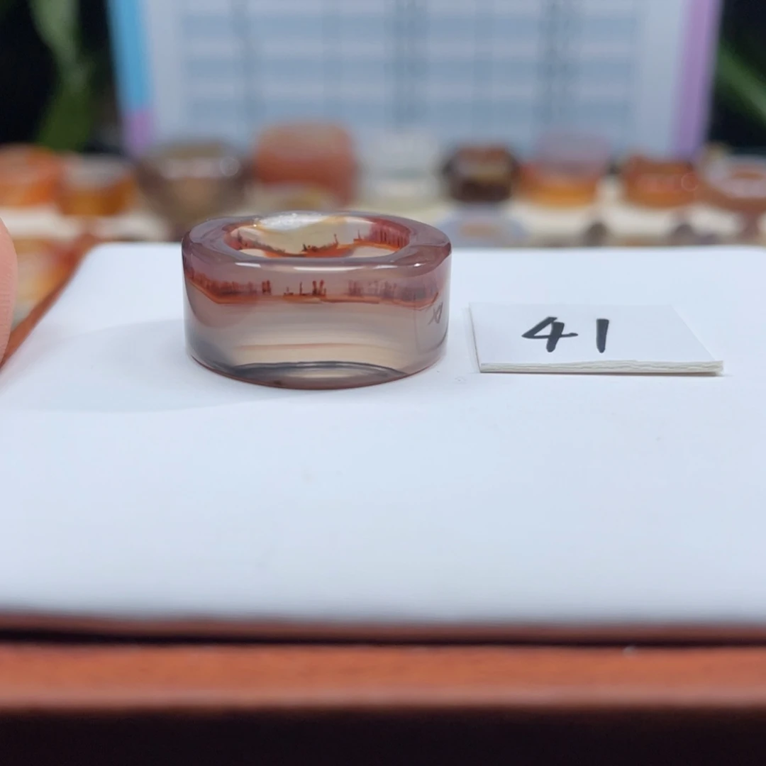 玛瑙/玉髓未镶嵌戒指Z16.2港12