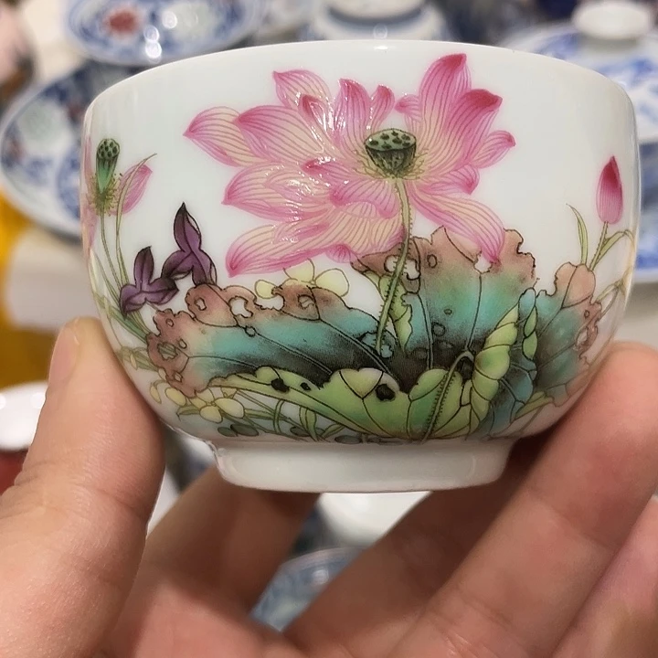 陶摆件景德镇陶瓷主人杯1344