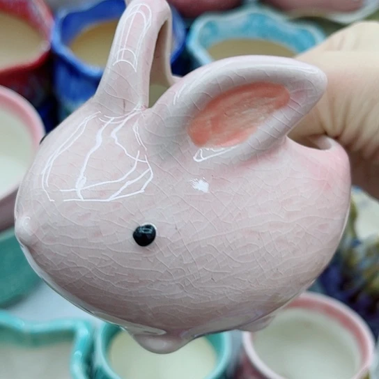 多肉绿植陶瓷花盆9.9包邮，有空