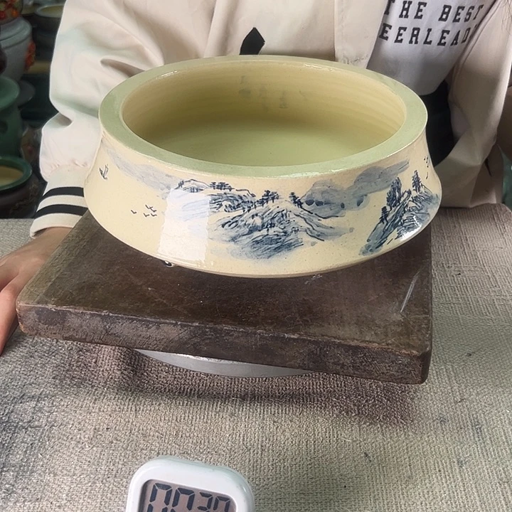 山***间泳坤堂石湾盆陶瓷