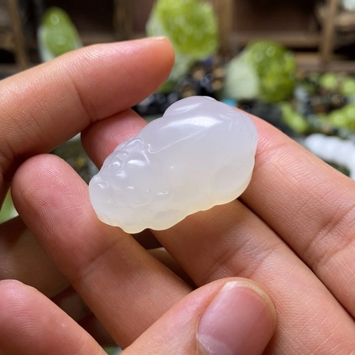 岫玉未镶嵌岫玉颈饰