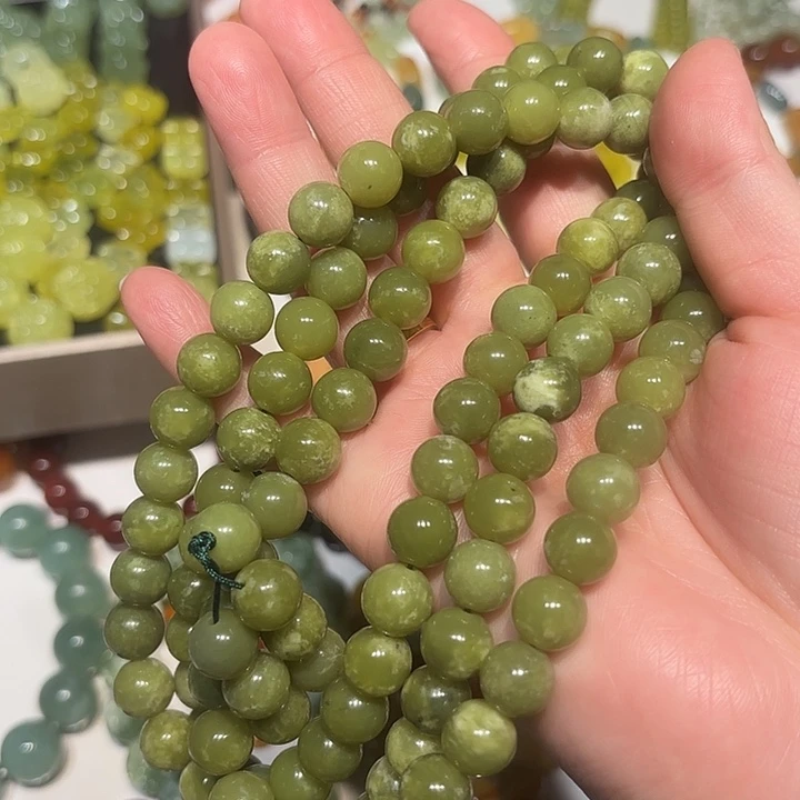 蛇纹石玉未镶嵌手串