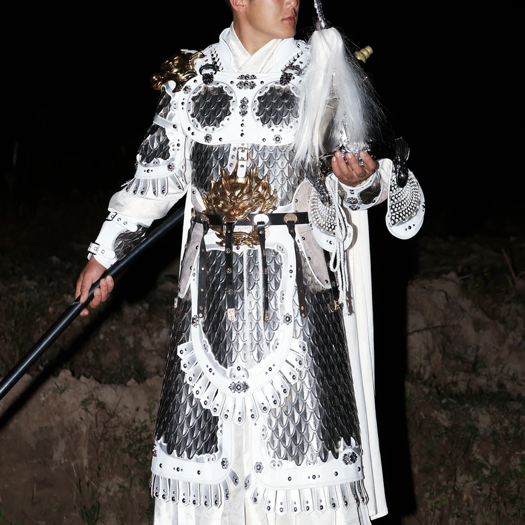 飒沓流星新品 马超款龙鳞甲片铠甲长款可穿戴中国甲胄盔甲铠甲