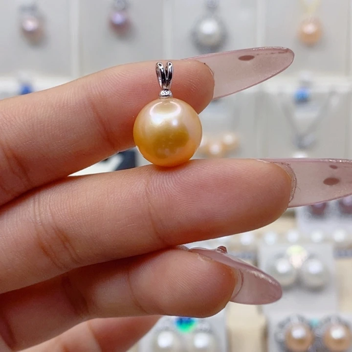 淡水珍珠颈饰银S925镶嵌