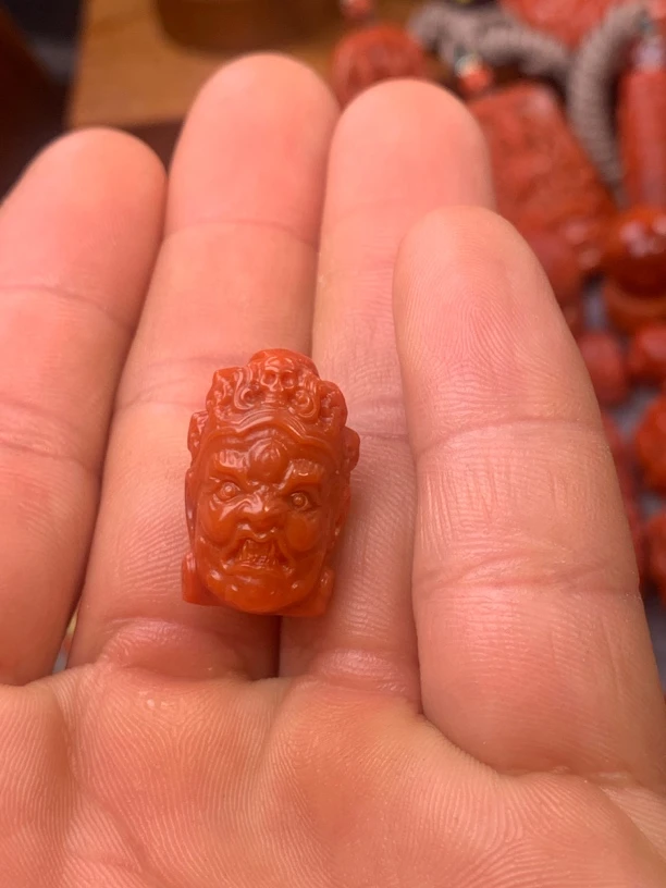 天然南红玛瑙配饰大黑天