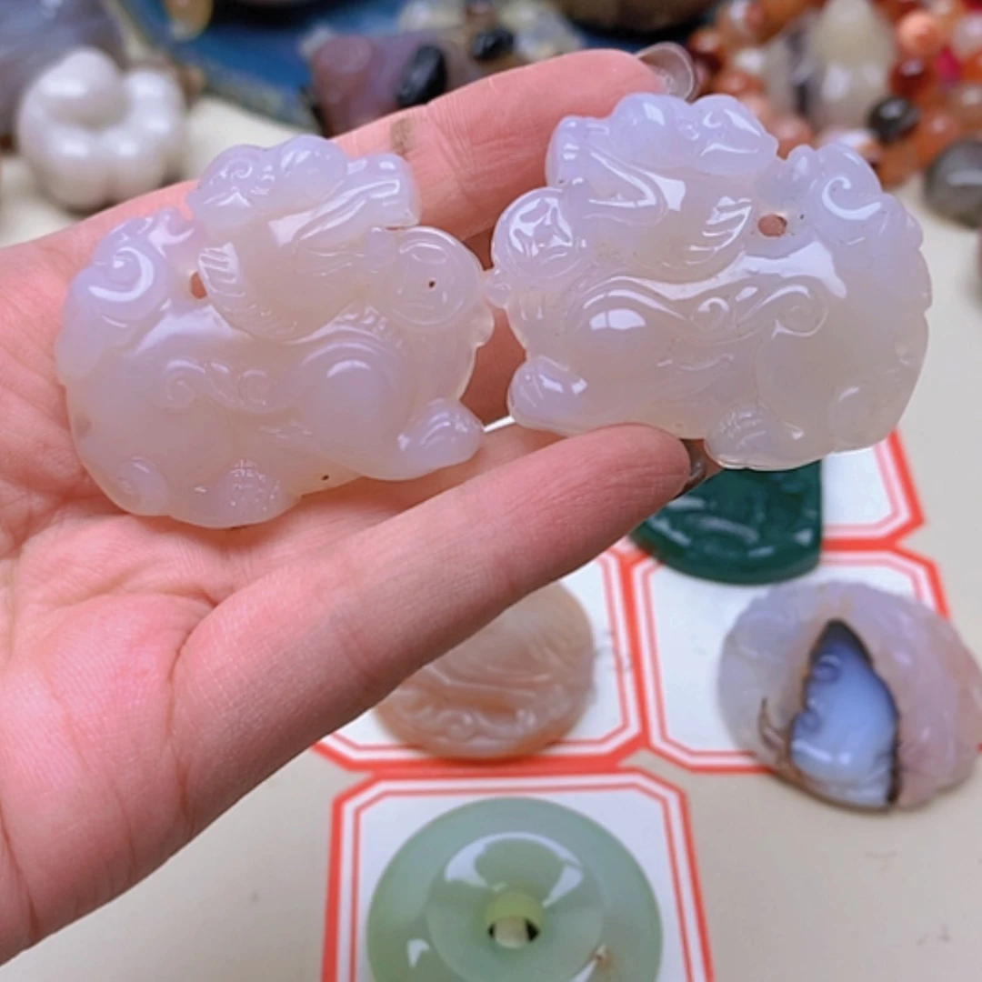 【闪购商品】未镶嵌玛瑙/玉髓珠宝半成品空*