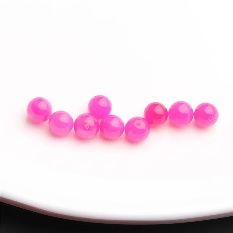 南非老料全玉华冰桃红7.4MM圆珠散珠 K0156 多样性发一