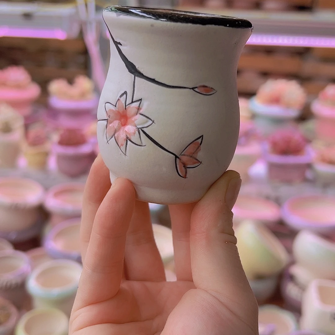 陶瓷花盆当场满12包邮