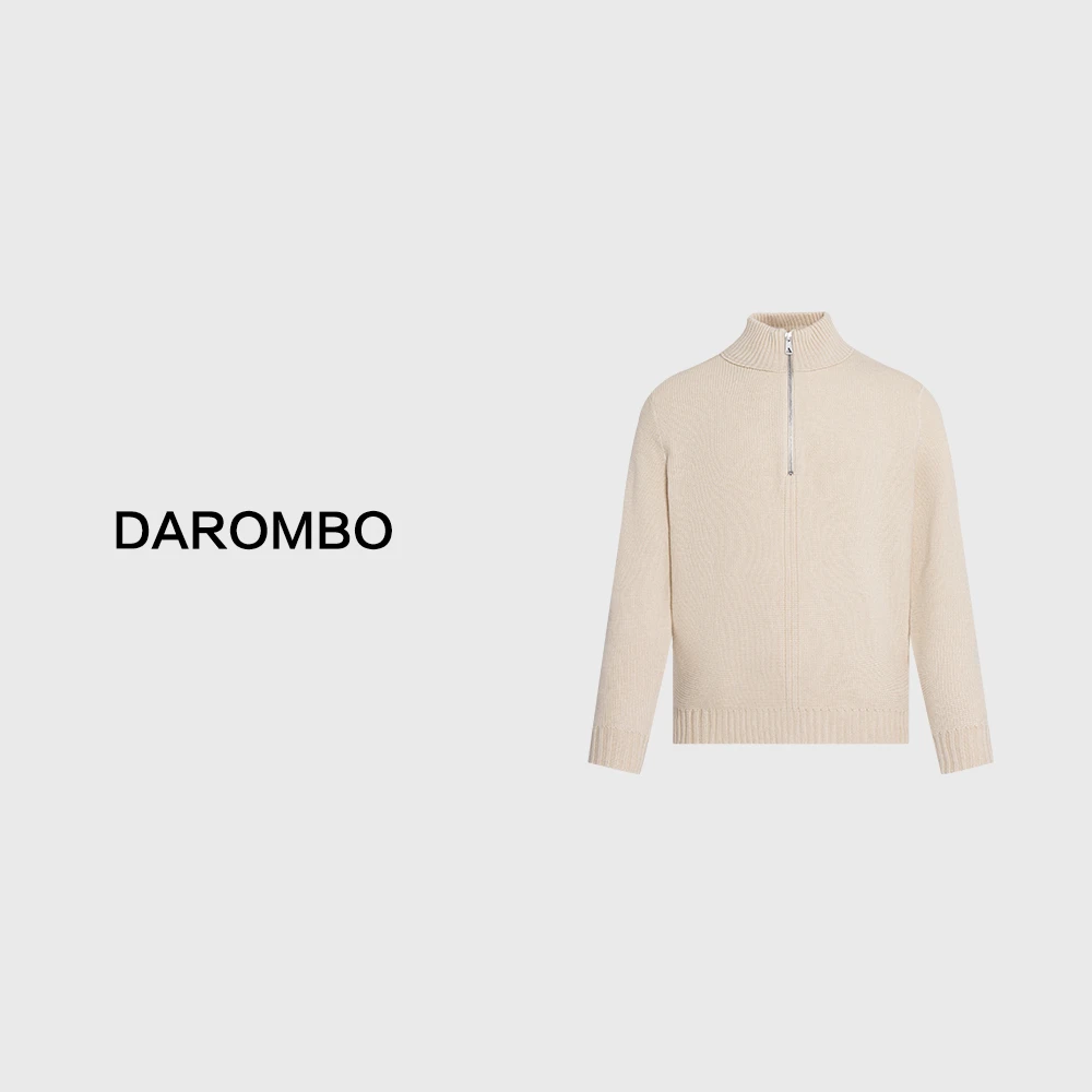 Eicalonce·意卡伦萨24·FW时尚百搭宽松休闲半拉链套头毛衣SM12038