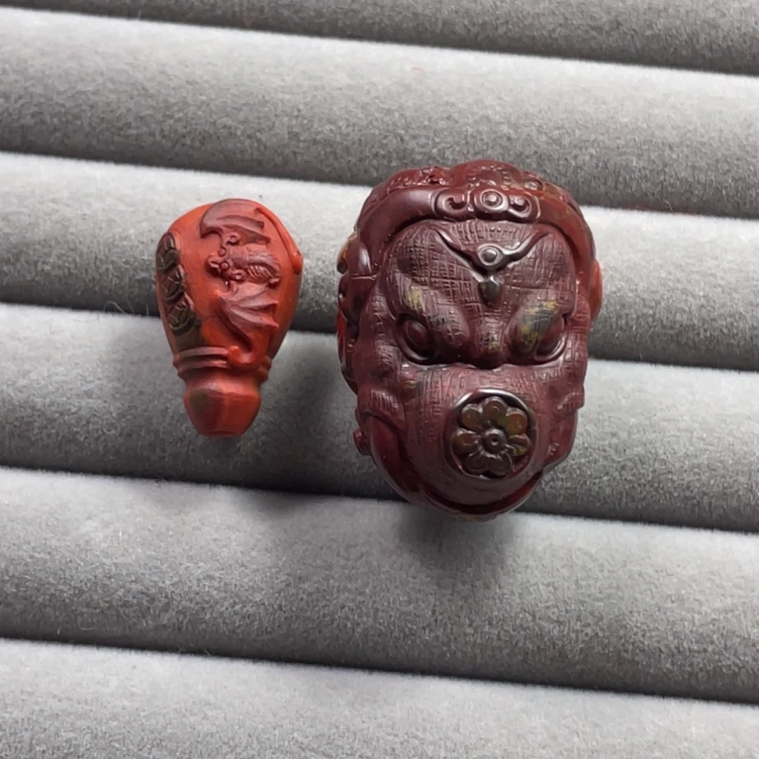 我***乐未镶嵌雕刻南红玛瑙