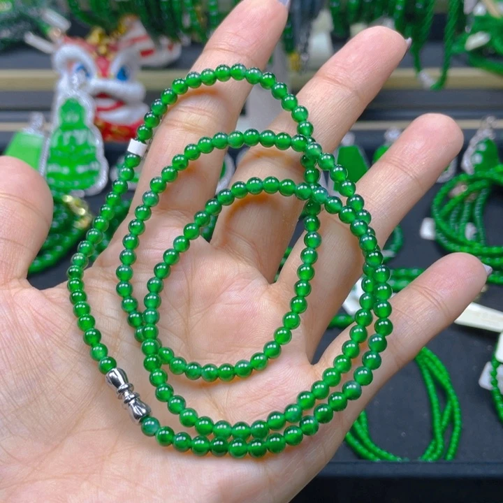 翡翠未镶嵌颈饰项链4