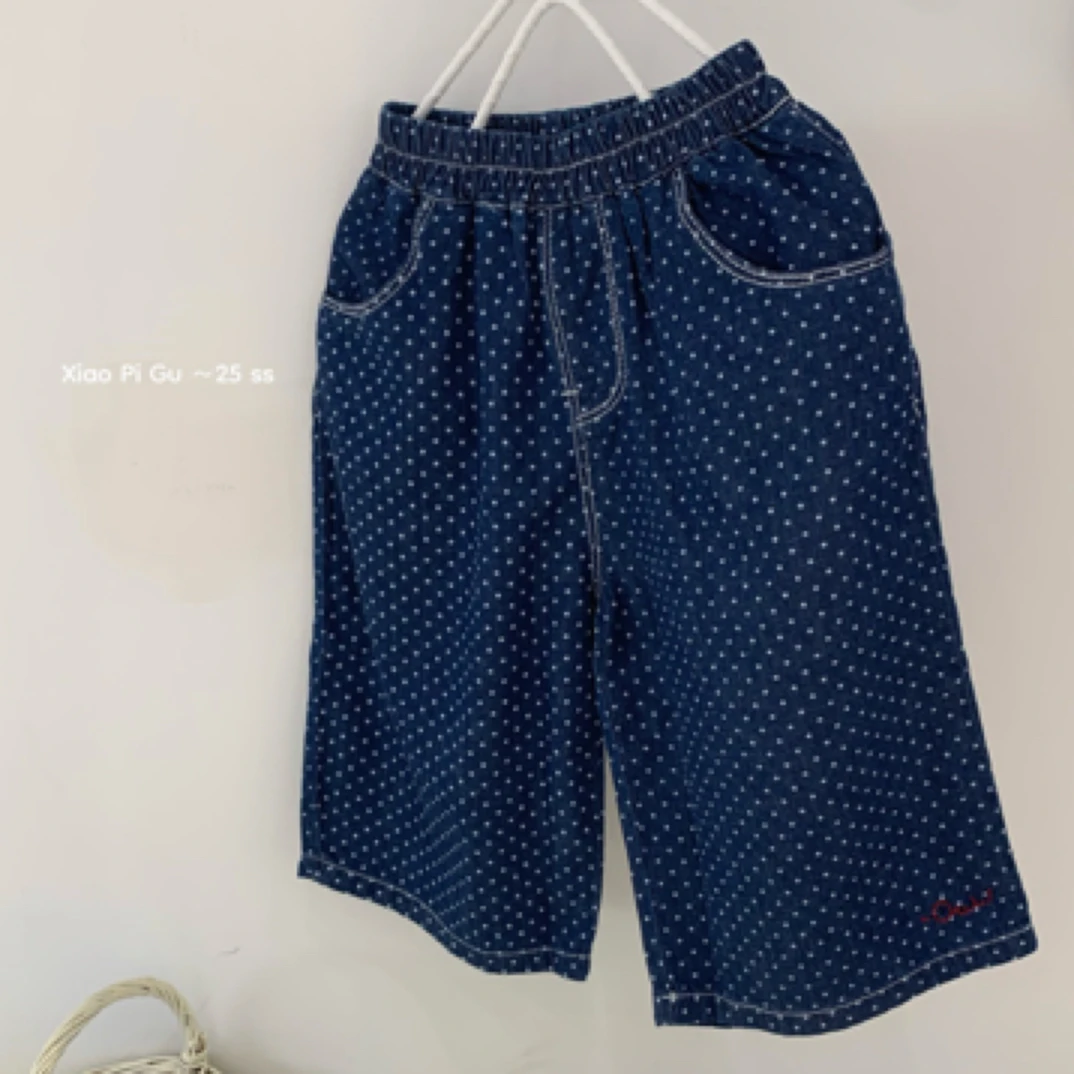 小屁股 25817 女童夏季牛仔裤休闲洋气百搭宝宝薄款宽松