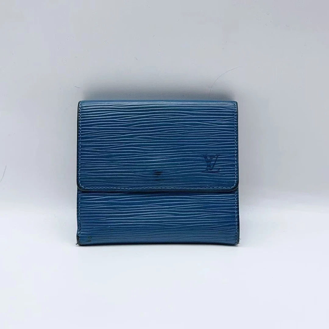 95新 LouisVuitton/路易威登   水波纹蓝色钱包 1394 5724