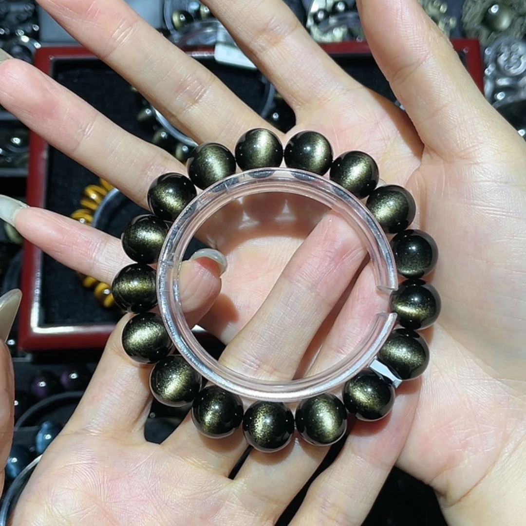 【闪购商品】未镶嵌黑曜岩手链小*