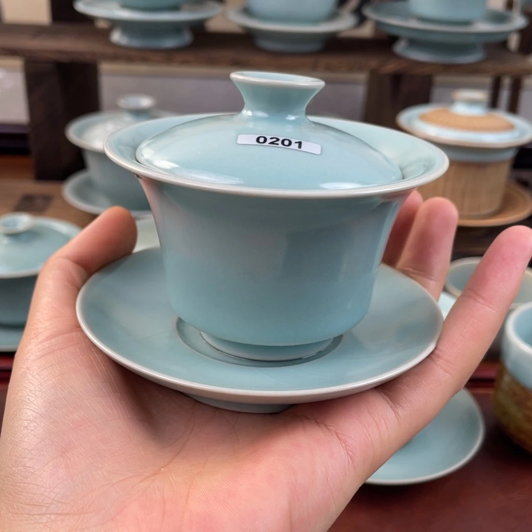 丶*枭微瑕201号仿古盖碗……………$