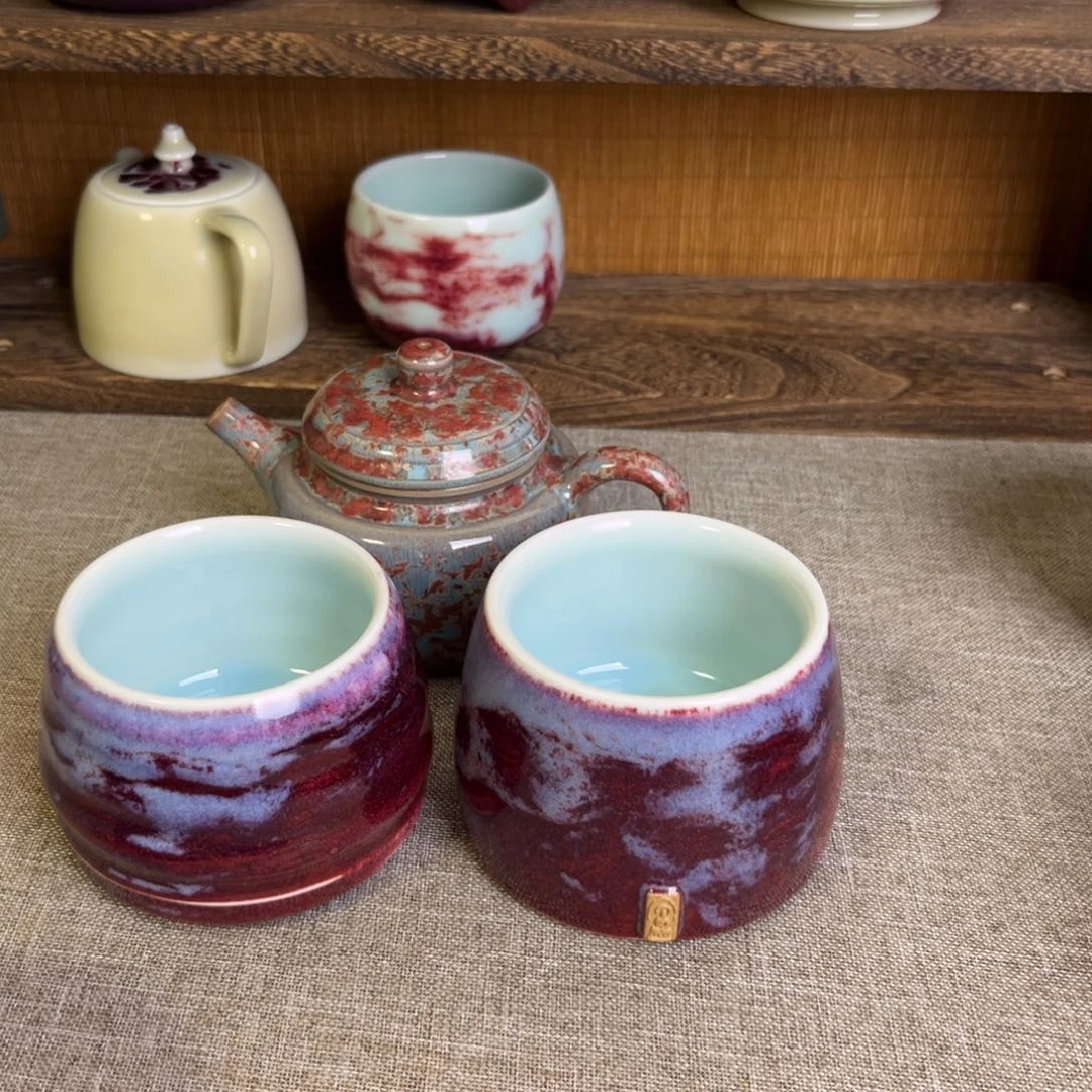 钧瓷手工制作烧制的