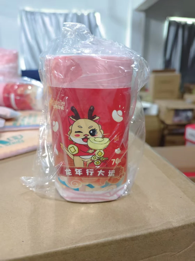 龙年抽绳卡通可爱印花垃圾袋 一卷70只