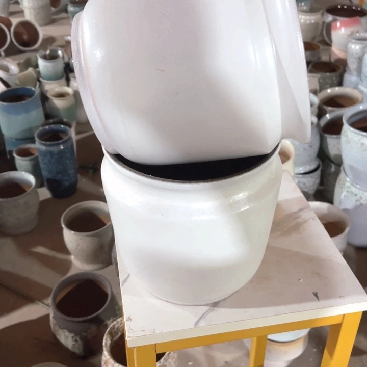 紫砂花盆口径20高度20两只正品
