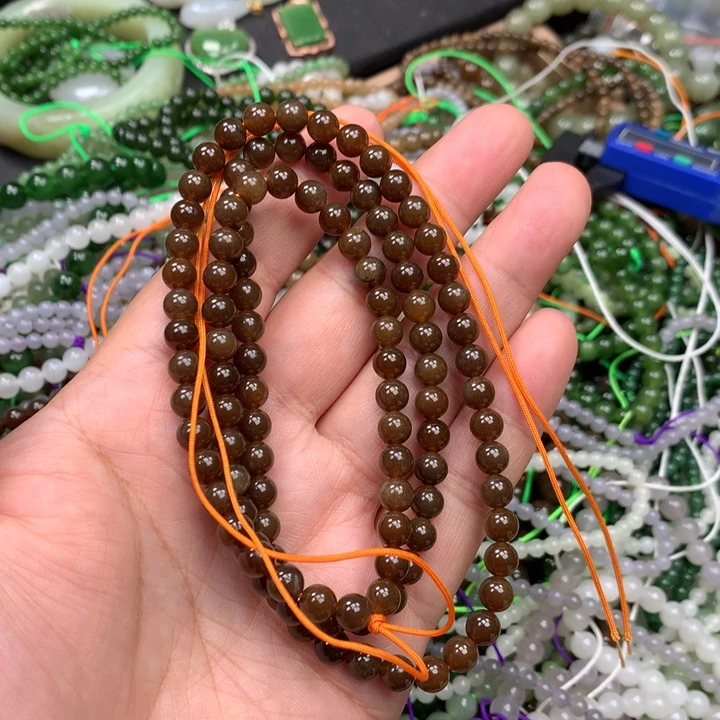 和田玉未镶嵌手链7