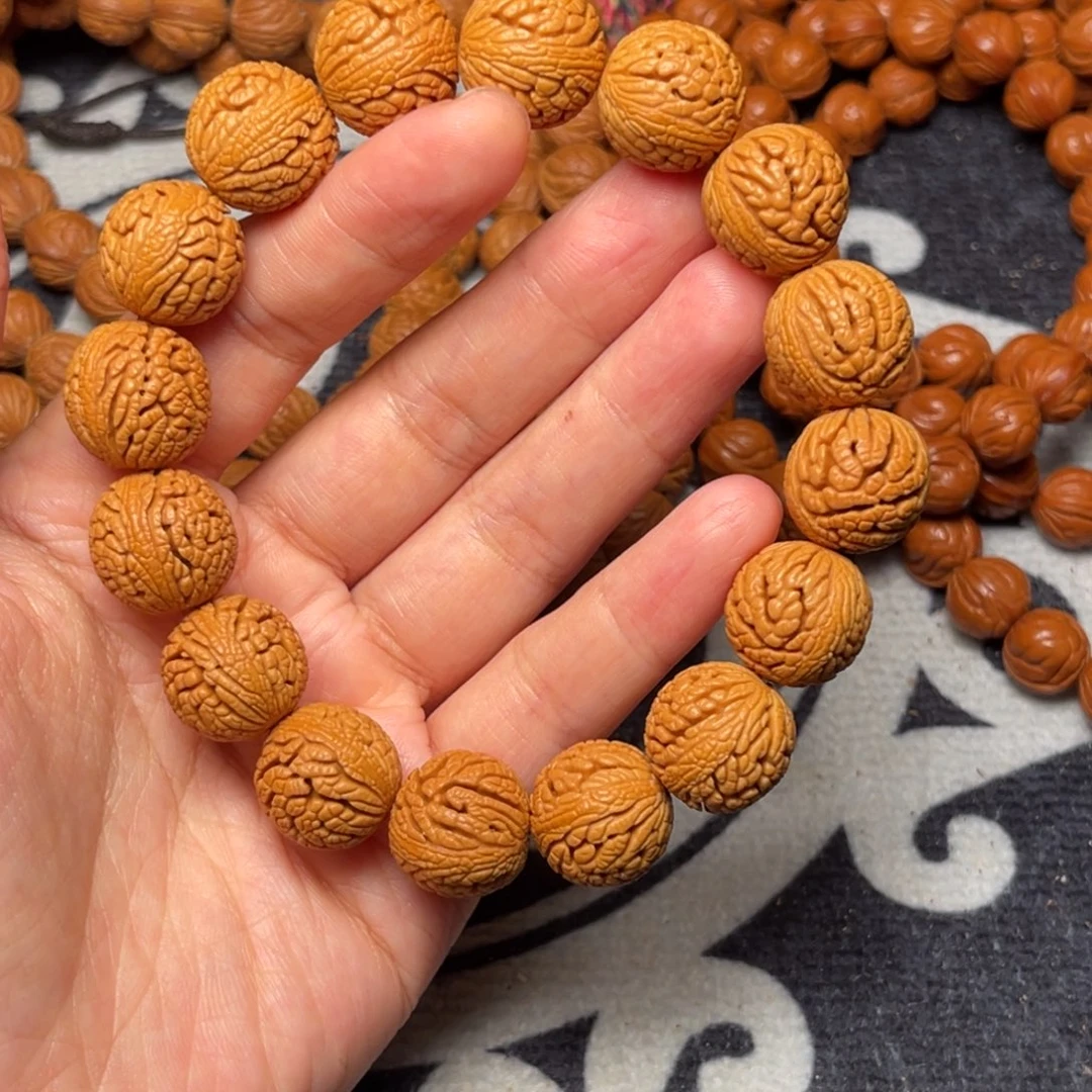 桃核手串龙纹桃核