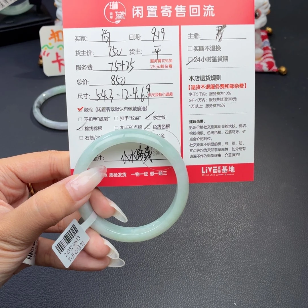 尚***莉未镶嵌定制翡翠天然