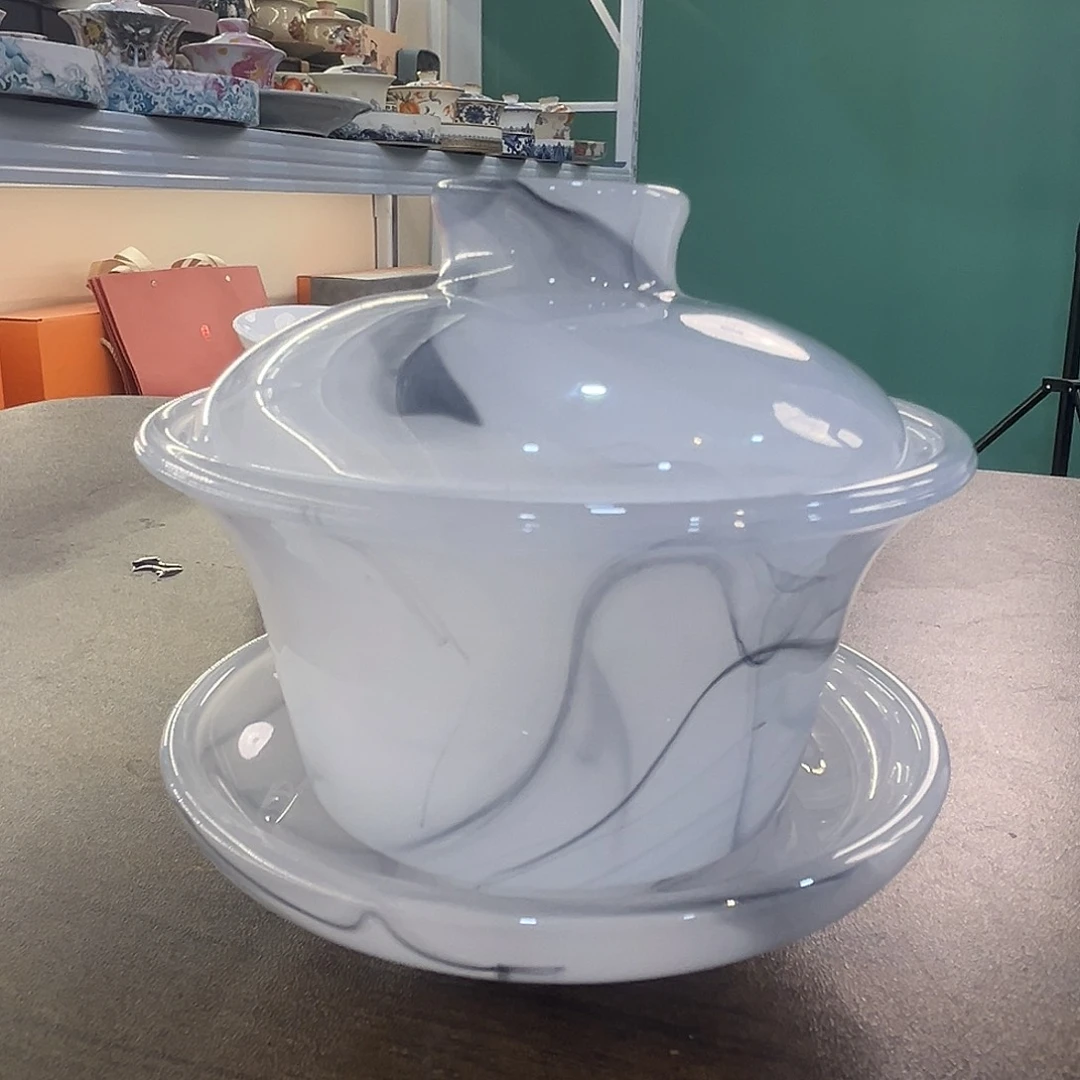 盖碗里的水煮开后