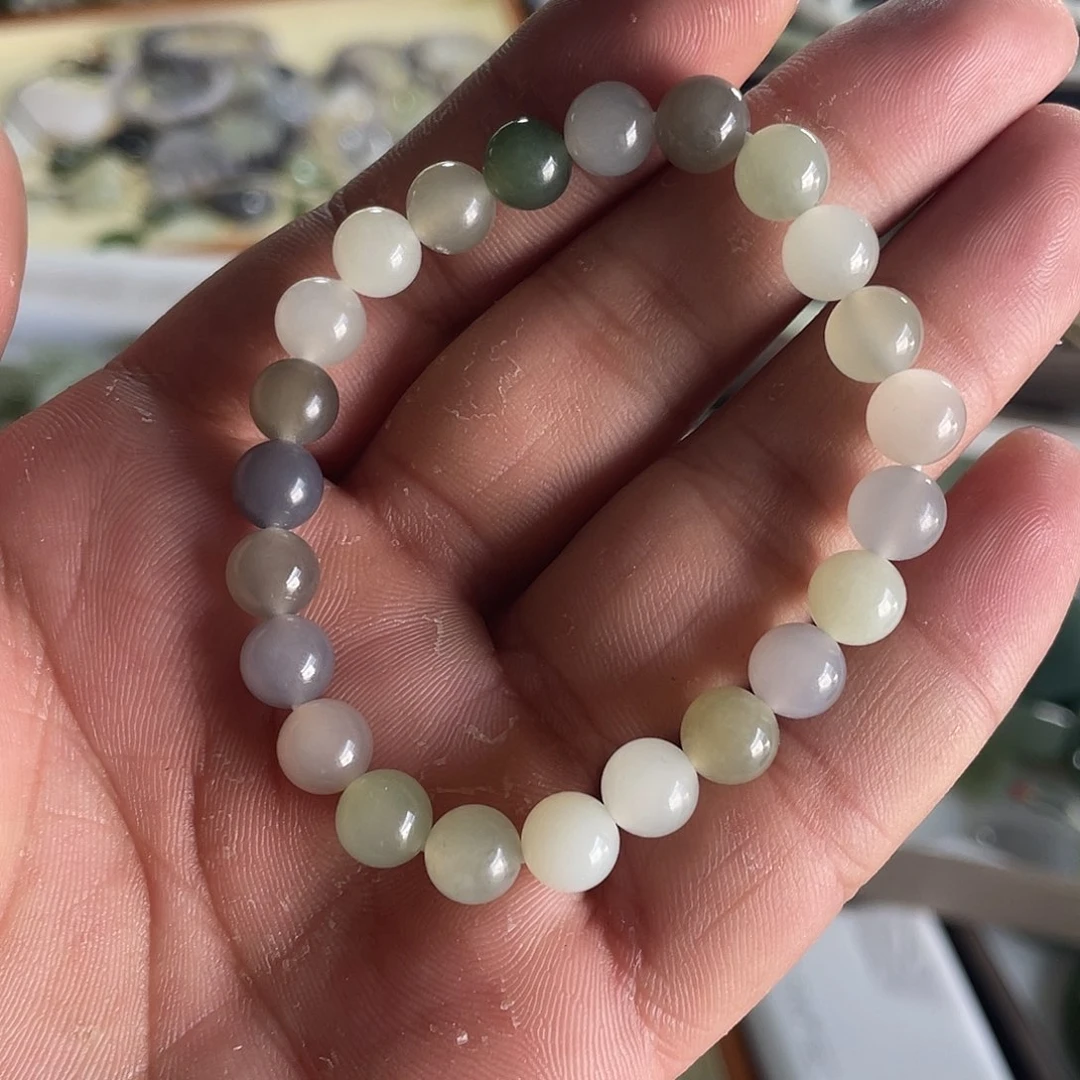 和田玉未镶嵌颈饰多宝手串卡8