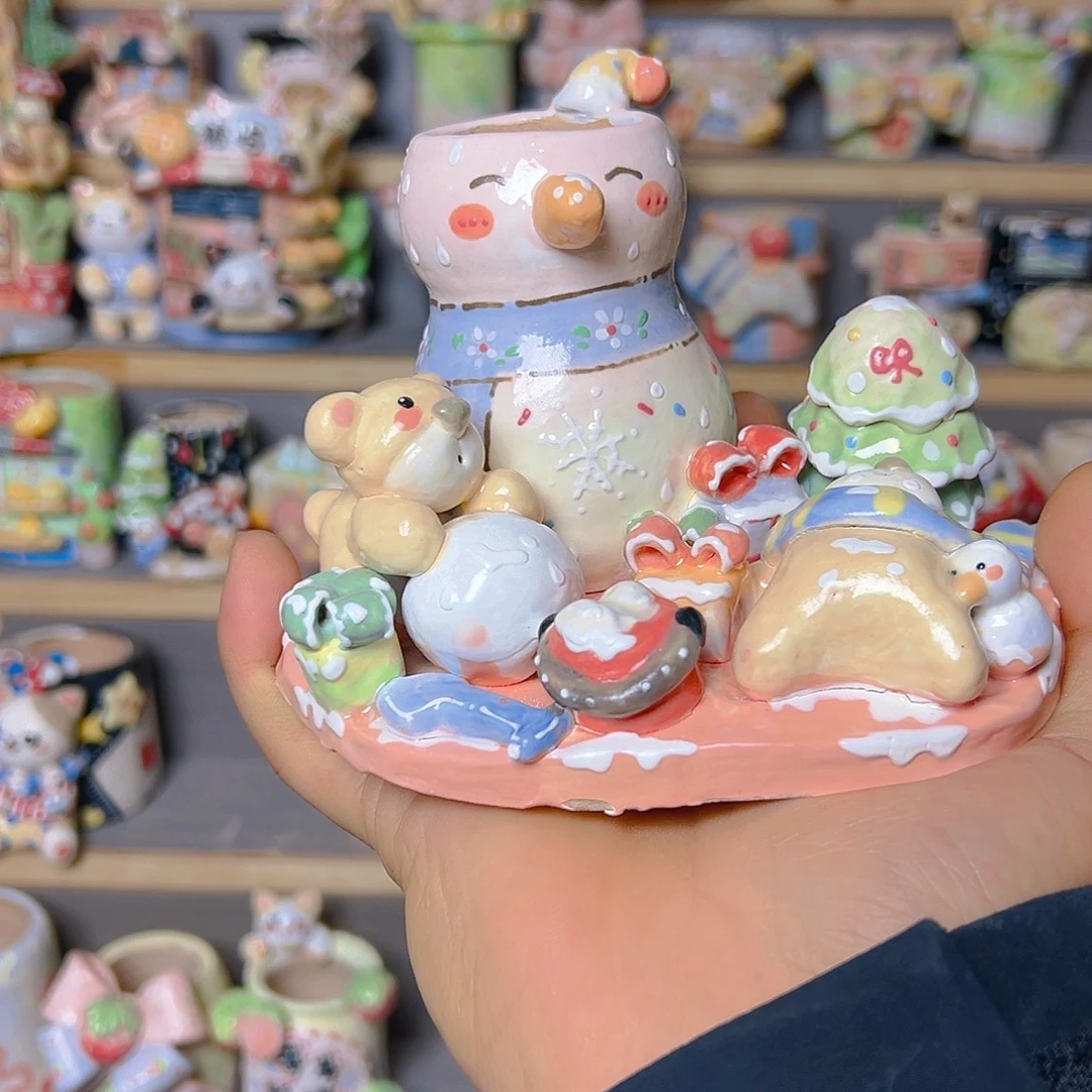 老梧家的手工多肉花盆