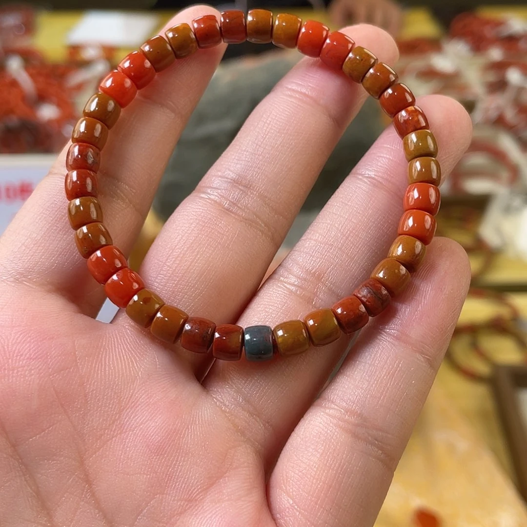南红玛瑙未镶嵌手链6mm