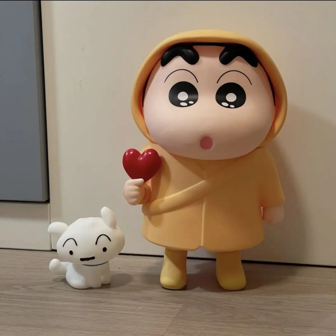 蜡笔小新雨衣系列大号23cm公仔手办家居玄关办公室摆件潮玩小礼物