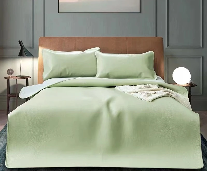 头层牛皮凉席现场选一物一拍顺丰包邮改