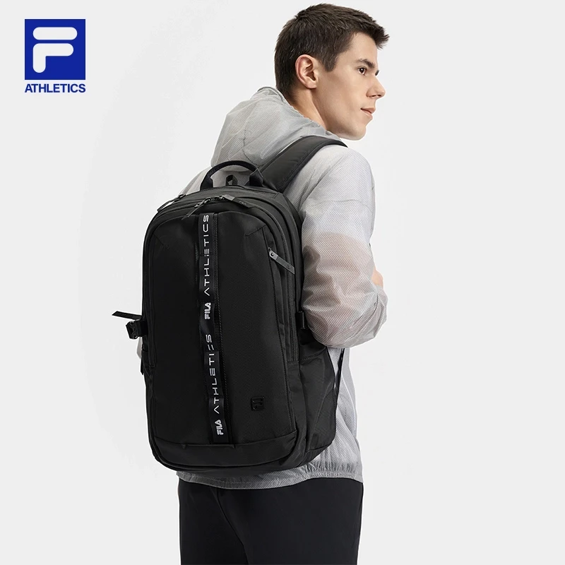 Fila/斐乐【防泼水电脑包】男士轻便耐磨运动包双肩背包A13M521104F